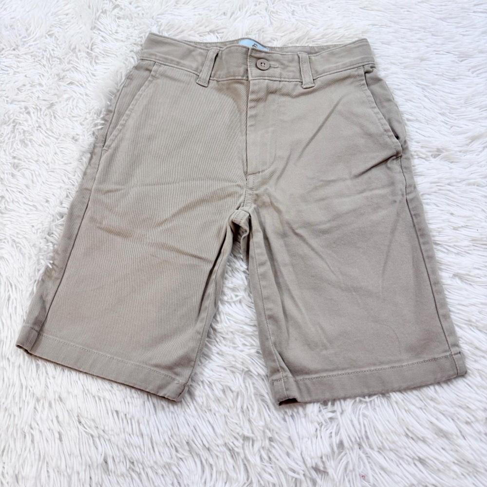 Class Club Boy's chino khaki shorts in beige Adjustable waist